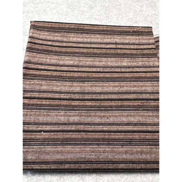 Brown & Black Striped Fabric Piece 18x22" for Sewing or Crafting Projects - Picture 2 of 6